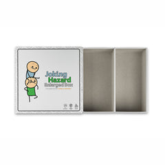 Joking Hazard enlarged box packaging highlights versatility and durability