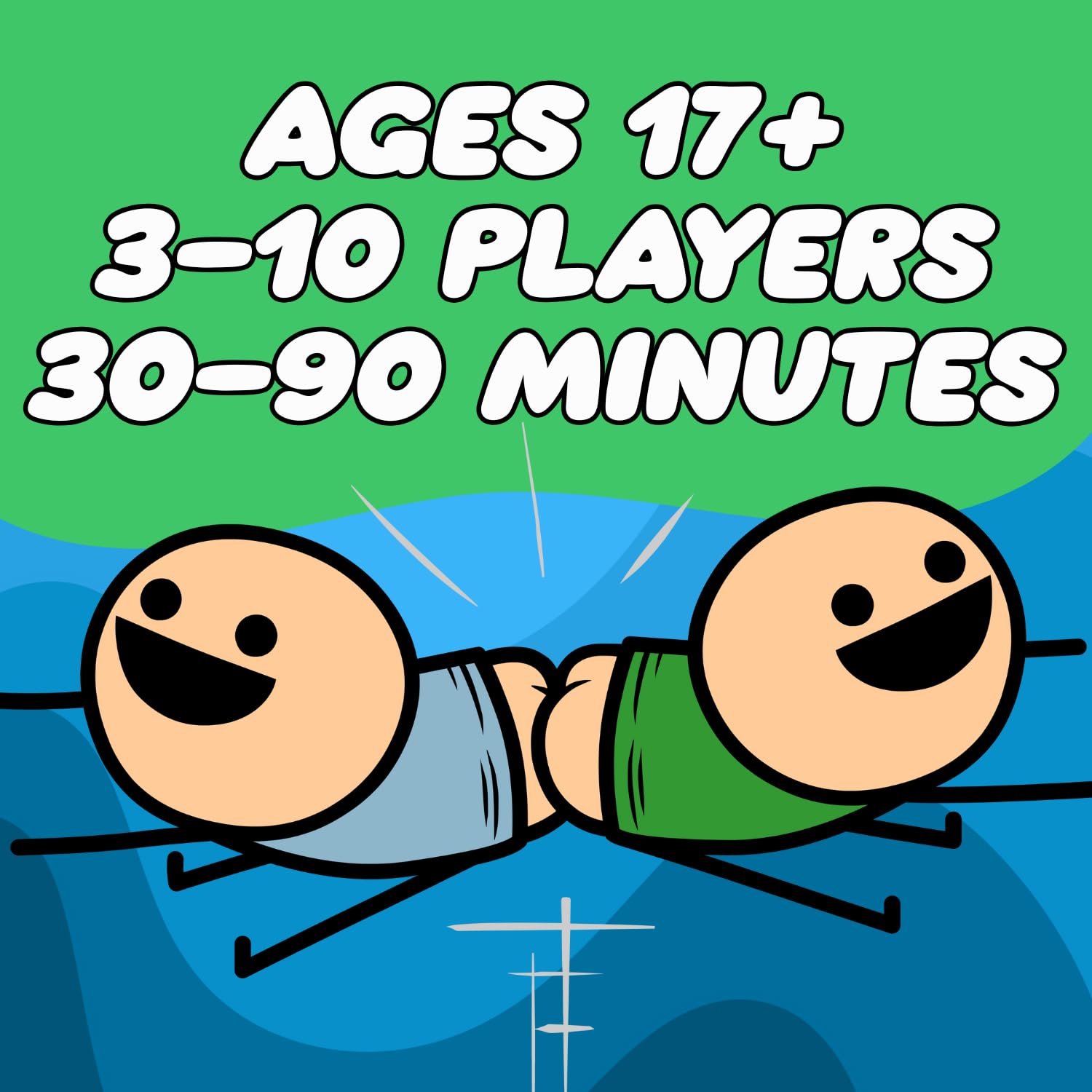 Joking Hazard panel cards closeup highlighting 360 panels for endless humor.
