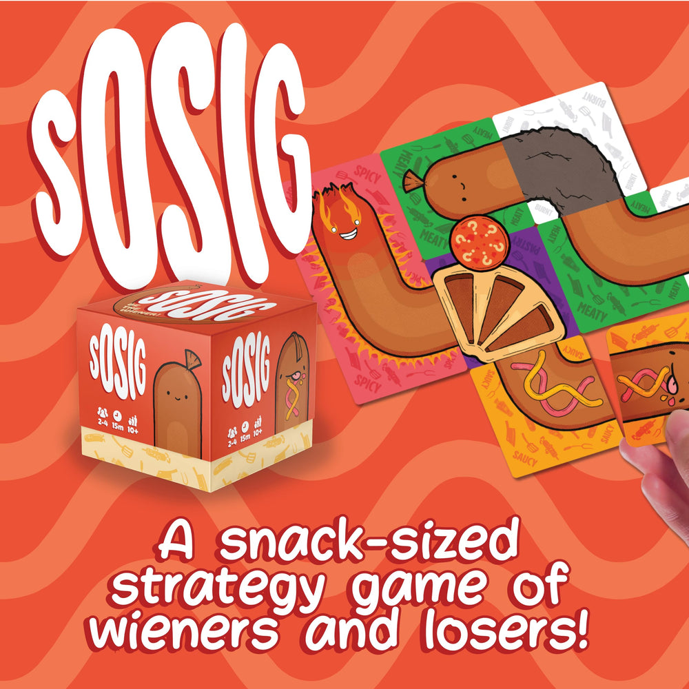 Joking Hazard Sosig travel case keeps the game portable.