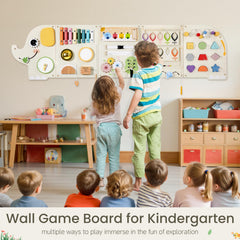 Jolie Vallée Elephant wooden panel with water-based paint finish safety feature