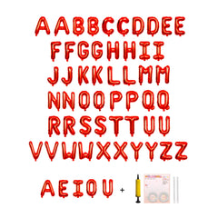 Jolixiraz 58-piece letter balloons set with A-Z and AEIOU for personalized phrases.