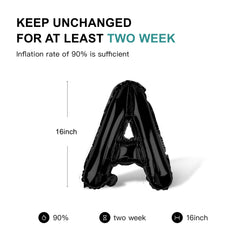 Jolixiraz black foil balloons add chic venue decor.