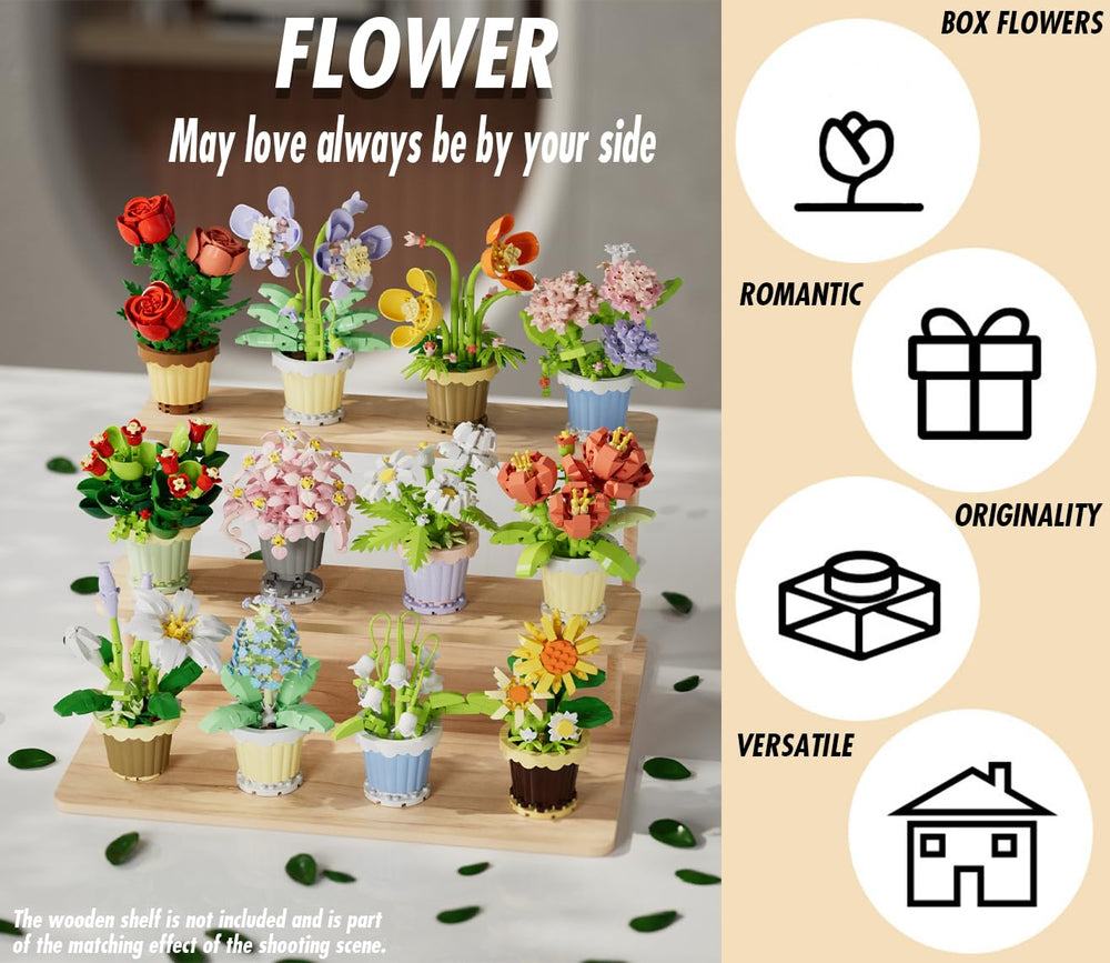 Jollcnoia DIY flower blocks invite imaginative floral arrangements.