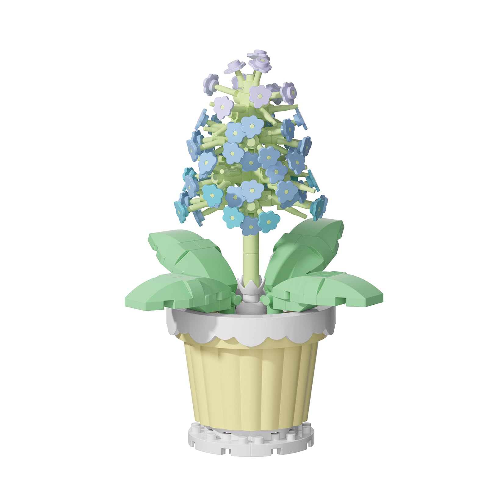 Jollcnoia Hyacinth mini flower bonsai blocks for a serene desk decor option.
