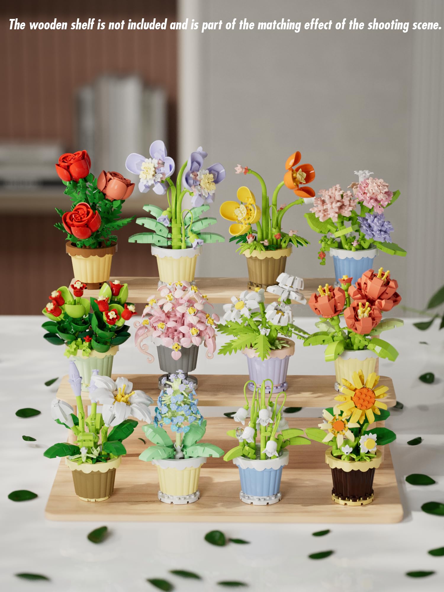 Jollcnoia nature-inspired blocks provide a soothing decorative accent for rooms.