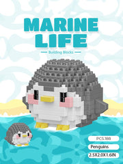 Jollcnoia ocean creatures mini bricks with sea turtles and whales for creative builds
