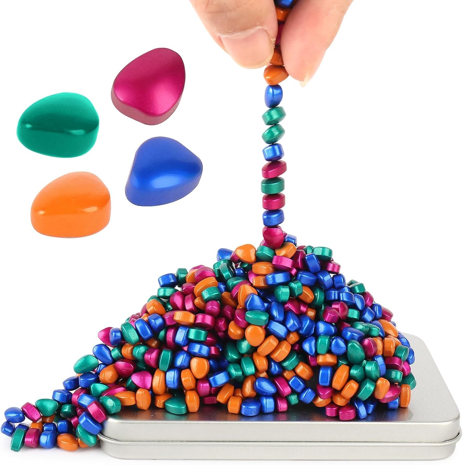 Jollicube 350pcs fidget toy pack on desk for stress relief and focus
