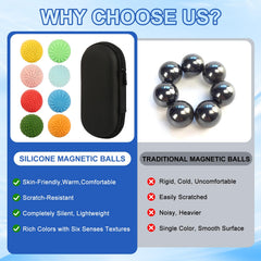 Jollicube silicone magnetic balls gift-ready set for teens and adults