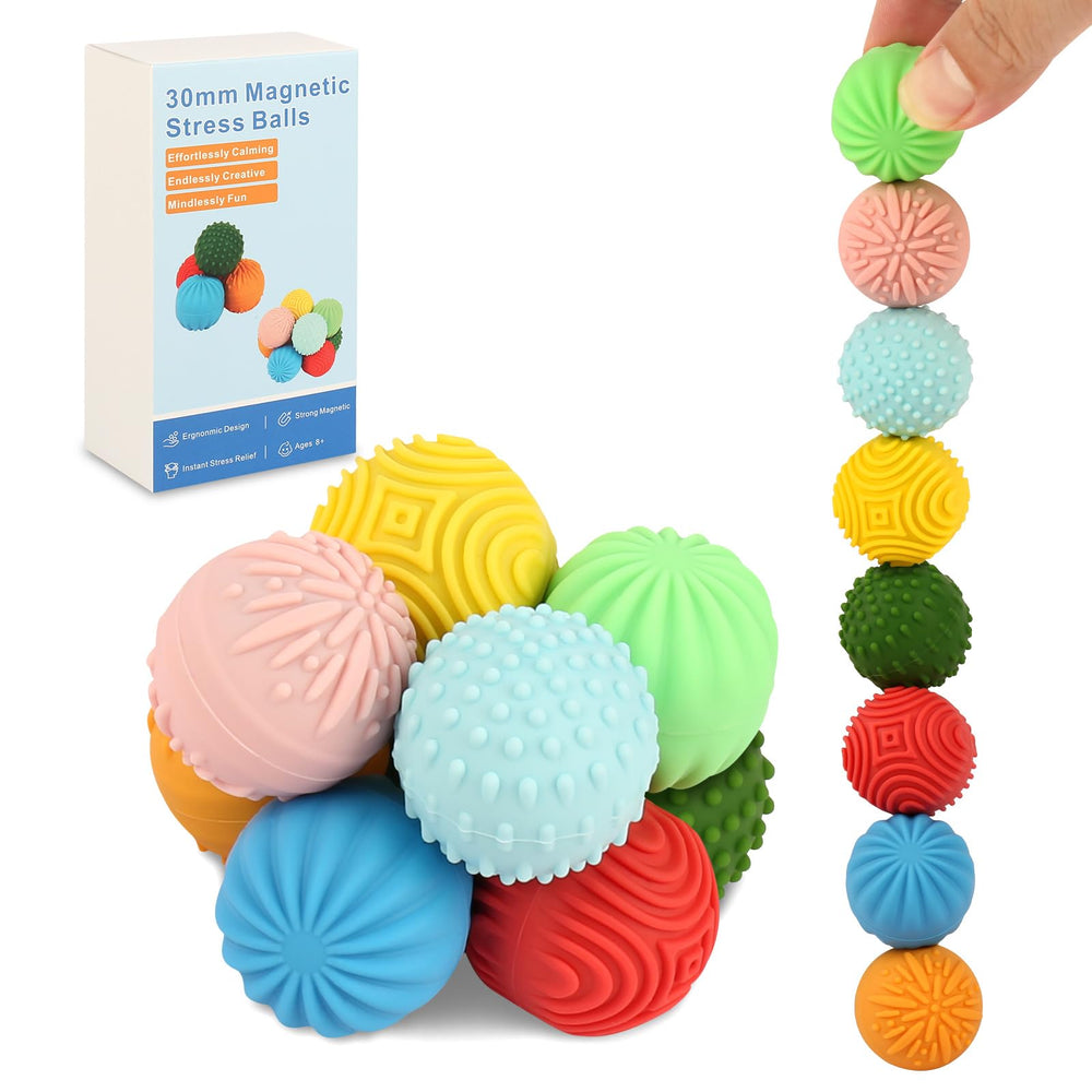 Jollicube silicone magnetic balls pack for portable stress relief and focus