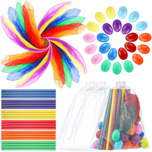 JolliLudo colorful scarves ready for vibrant dance and group activities