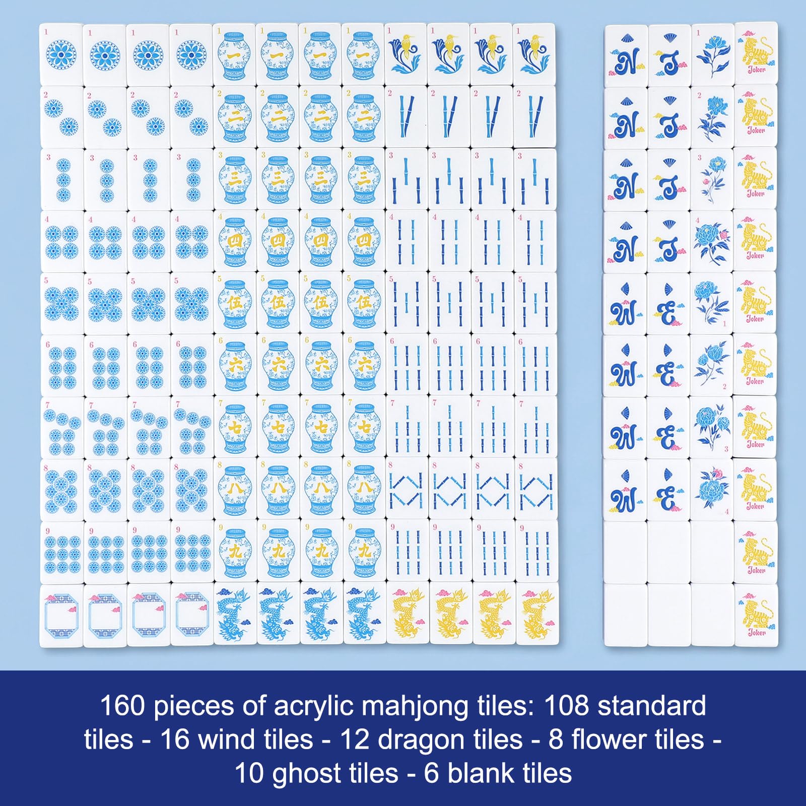 JolliLudo full mahjong set in bag for easy transport