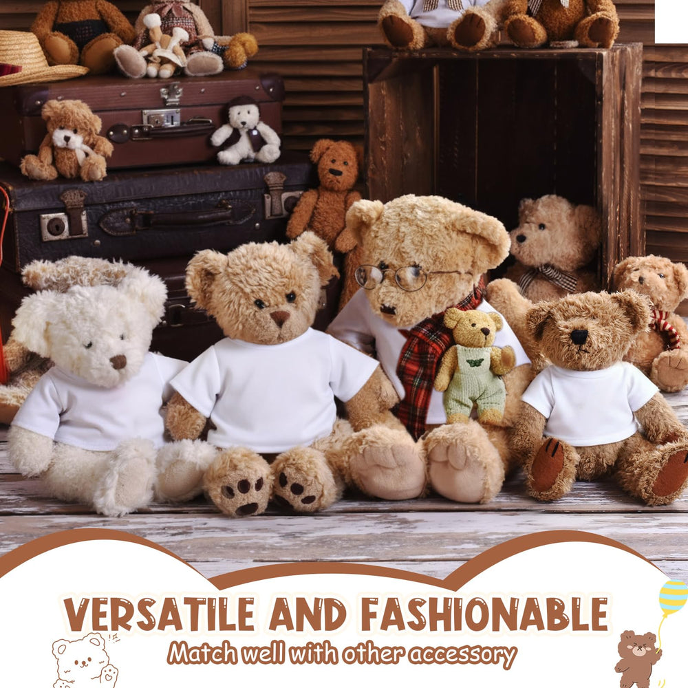 Soft polyester-cotton fabric from JolliLudo teddy shirt, durable for frequent dressing and washing.