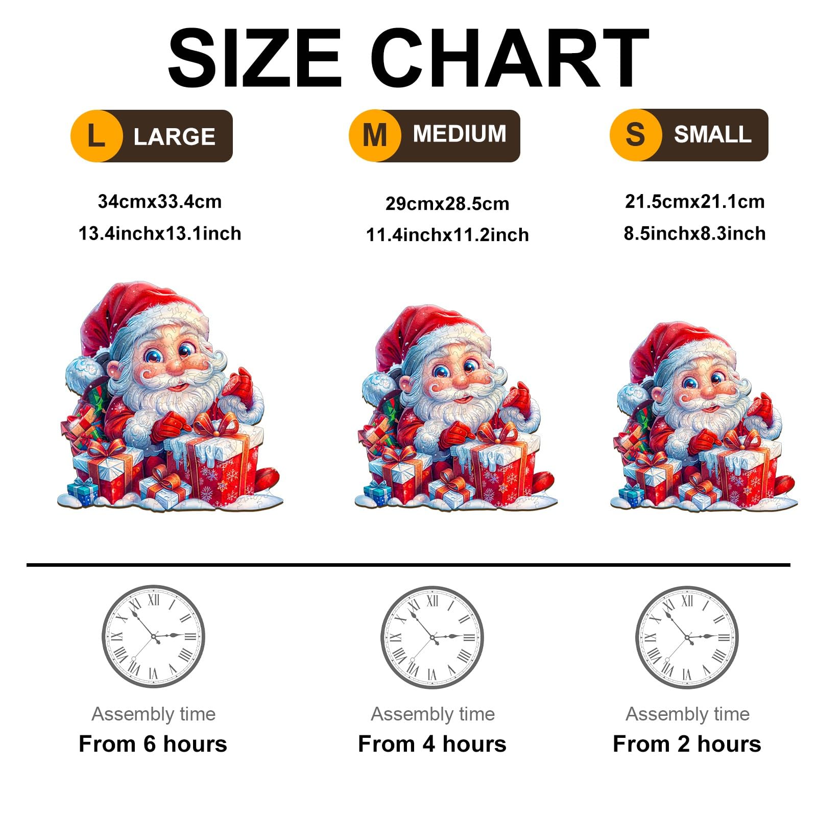 Jollitot Christmas gifts snow scene, colorful 280-piece jigsaw.