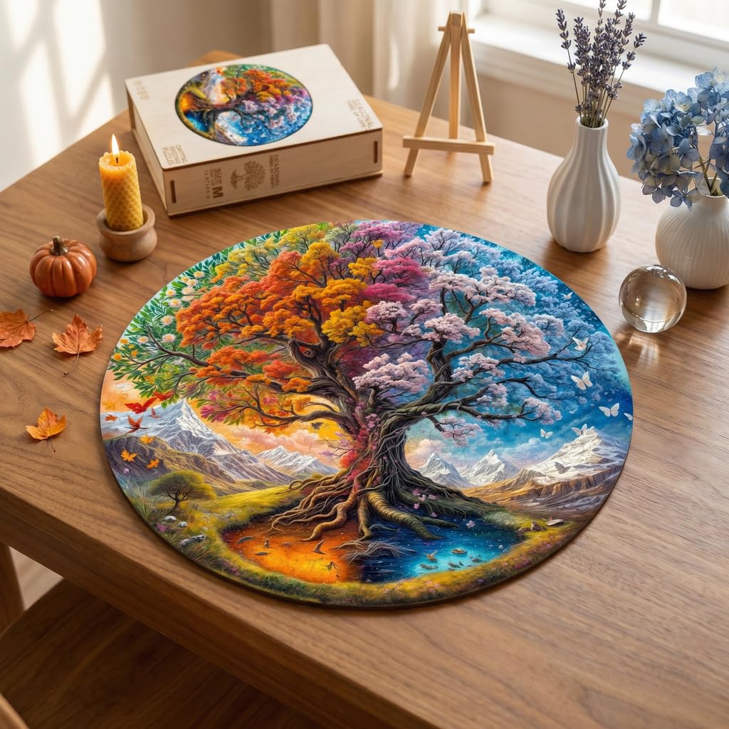 Jollitot premium craft puzzle uses laser-cut pieces for precise fit and durable enjoyment.