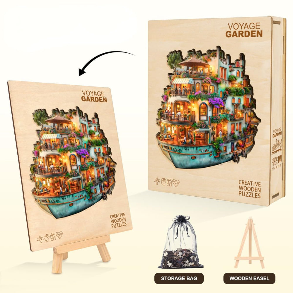 Jollitot Voyage Garden premium wooden box packaging makes it a standout gift for puzzle lovers.