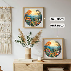 Jollitot wall decor round puzzle 13.4-inch display.