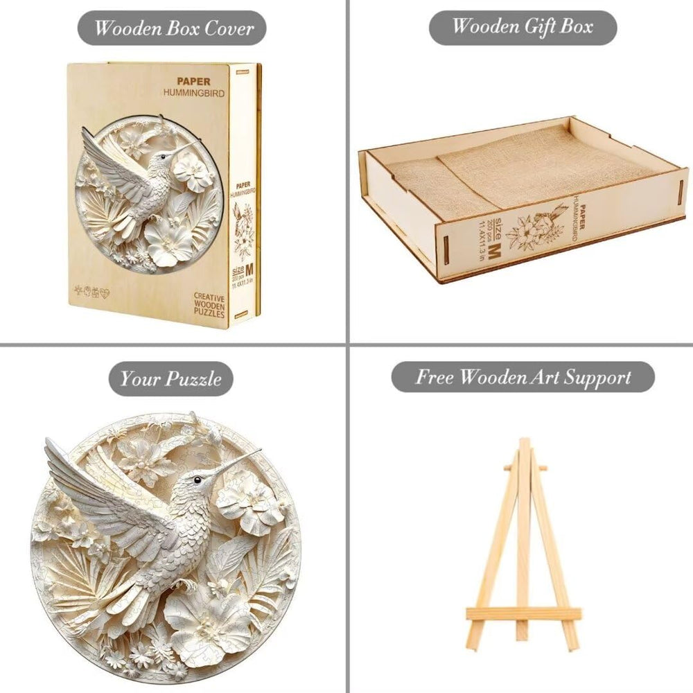 Jollitot wooden storage box complements the puzzle with a stylish, durable container.