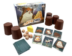 Jolly Thinkers Cheese Thief components laid out for quick setup