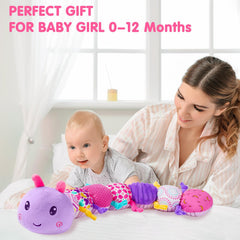 Jollybaby Bright colors support visual development during early exploration.