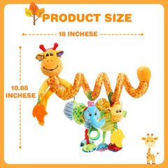 Jollybaby giraffe music-box inside adds gentle melodies to calm moments