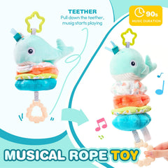Jollybaby soft fabric crib toy for gentle, safe play