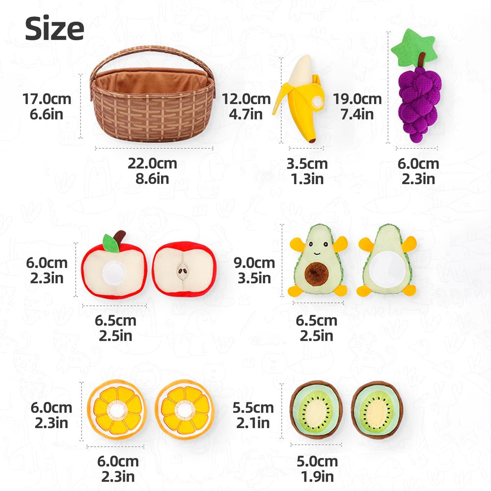 Jollybaby Grape plush fruit: cluster set enhances sorting, counting, and cooperative play.