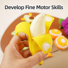 Jollybaby Orange plush fruit: bright sensory toy for sharing and early language growth.