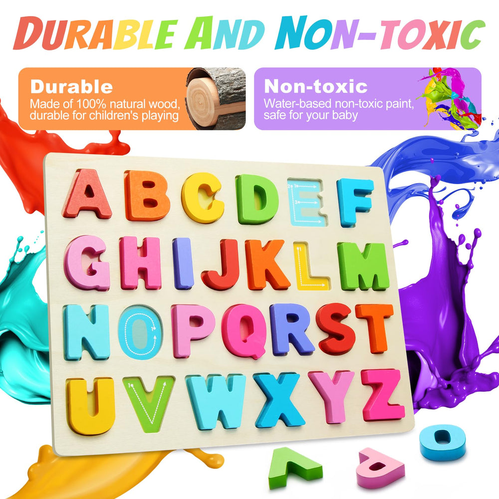 JOLSNAF wooden puzzle for small hands supports easy grasp and hands-on play.