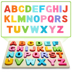 JOLSNAF ABC puzzle encourages spelling names and simple words.