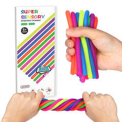 Jomelly sensory strings in vibrant colors promote calm focus and play.