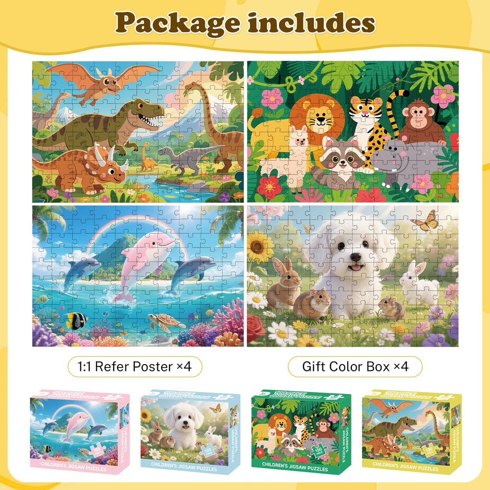 Jomzuci dolphins puzzle box with bright colors to spark imagination during playtime.