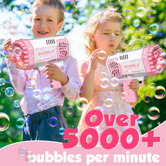 JONEG bubble machine lights and bubbles for outdoor play