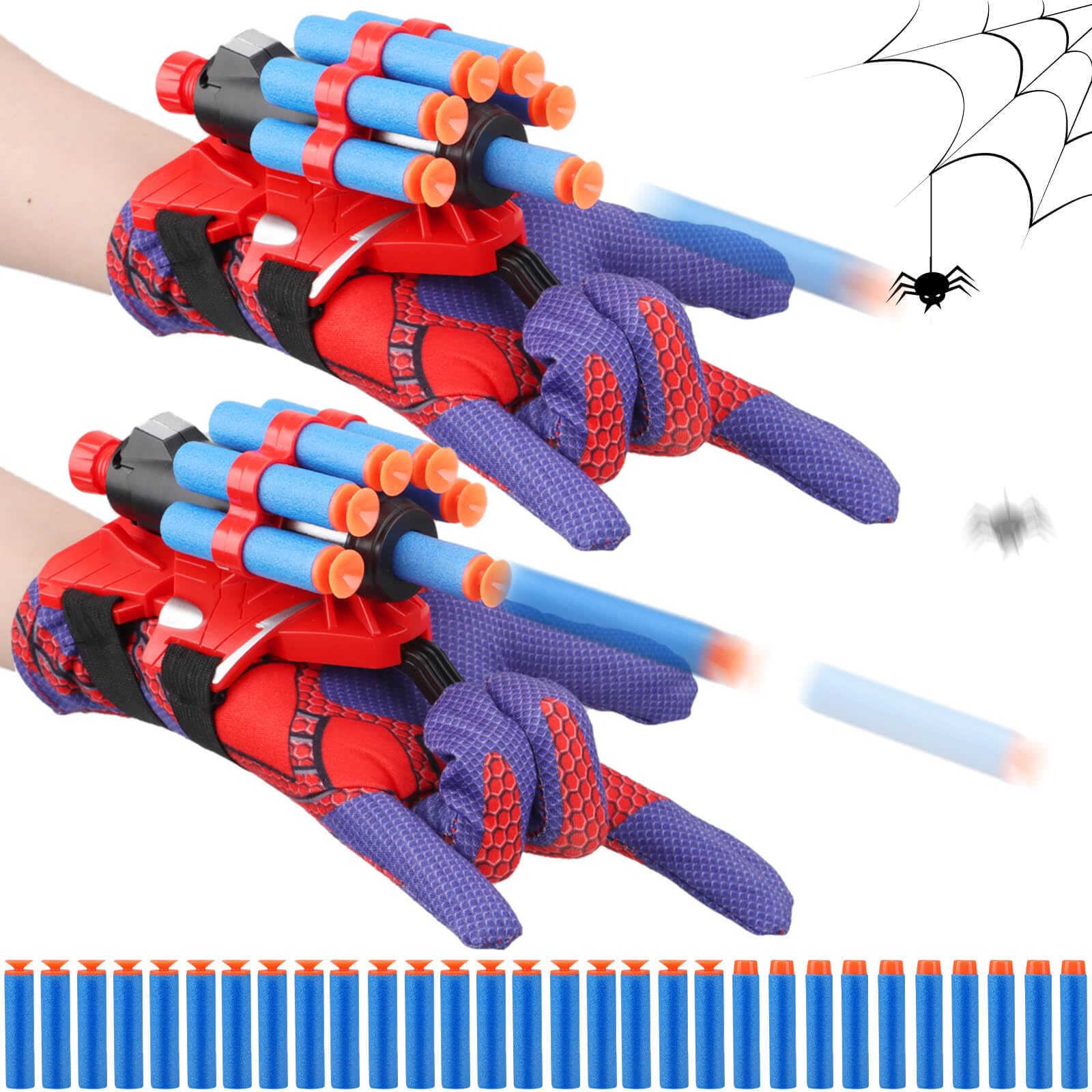 JONEG Web Shooters front view—two-pack set ready for action-packed play.