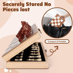 Smooth wooden construction offers durability and classic feel