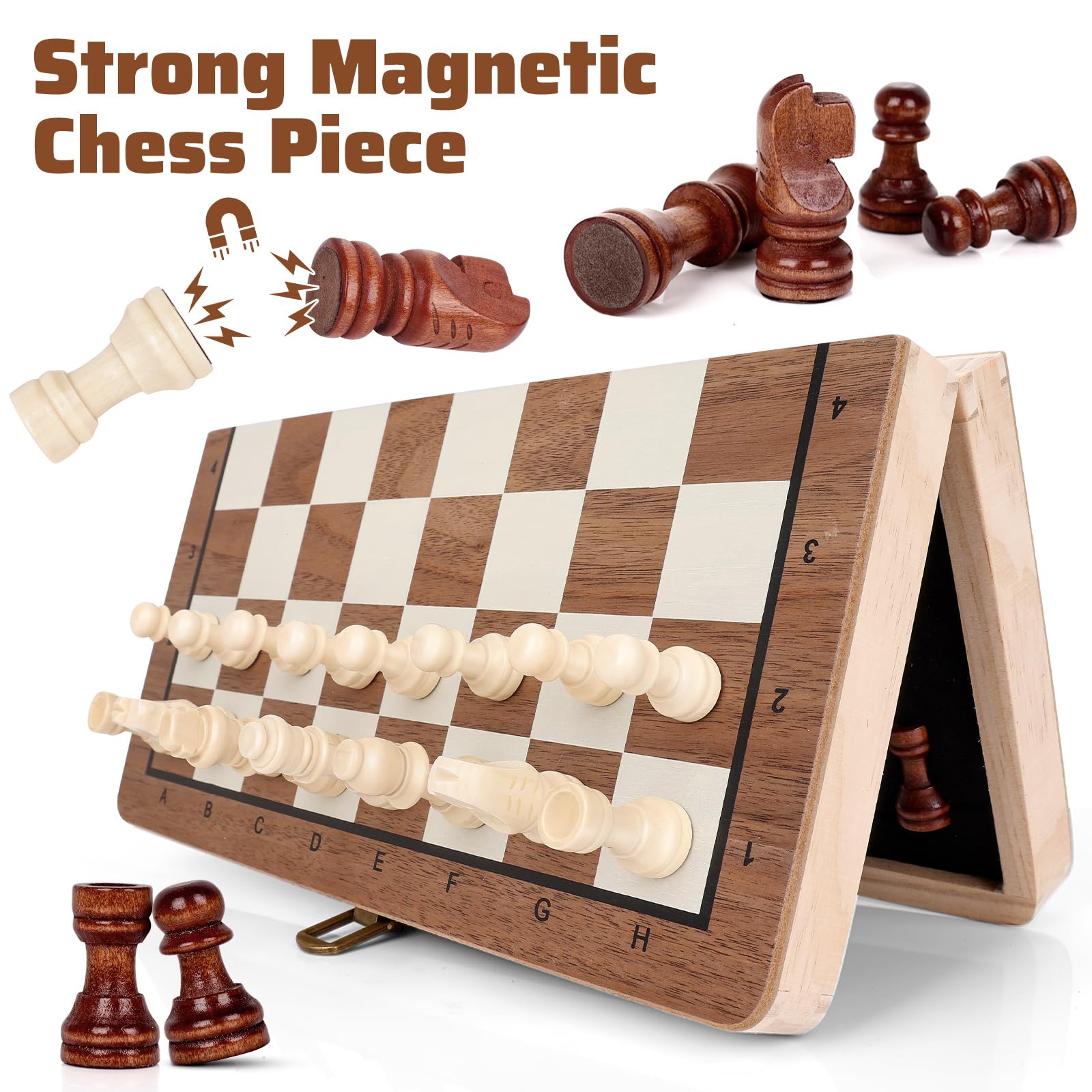 Joneytech magnetic pieces stay secure on the board during travel
