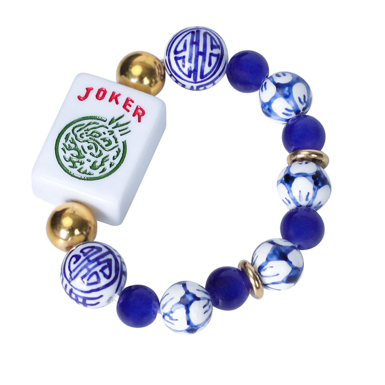 Jongyance American Mahjong Accessory blue with Joker Tile for stylish gameplay.