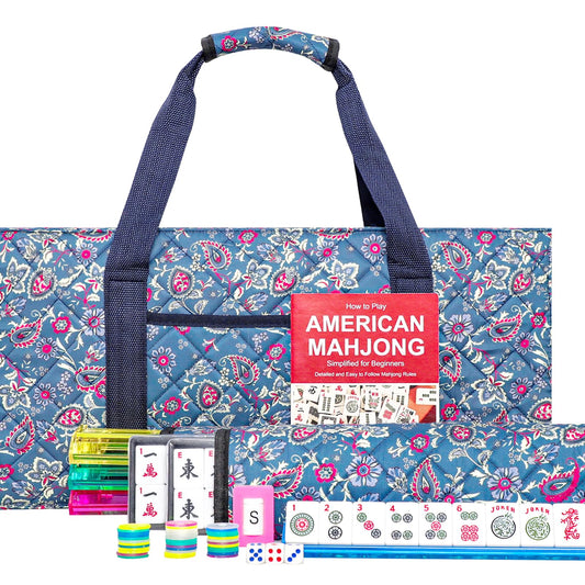 Jongyance American Mahjong Set 166 tiles, durable melamine for lasting play.