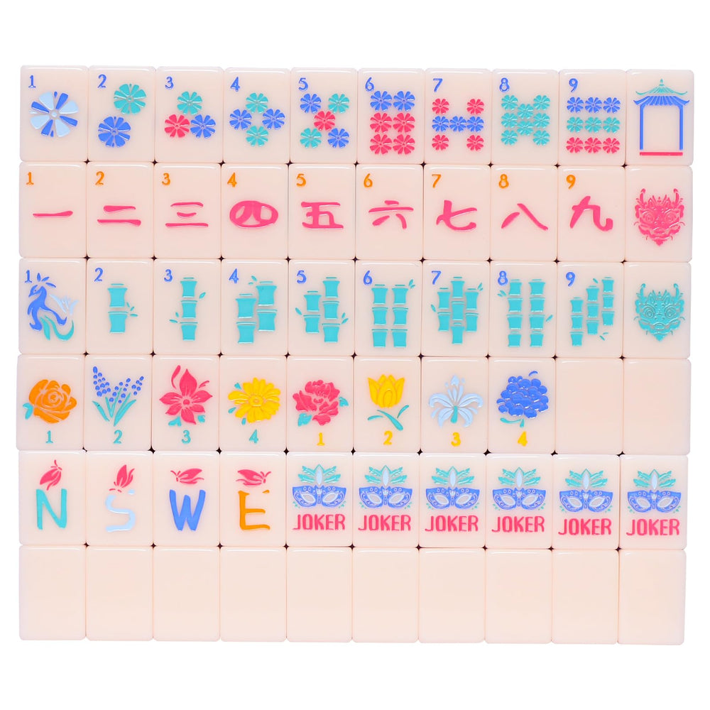 Jongyance American Mahjong engraved tiles for clear, durable gameplay.