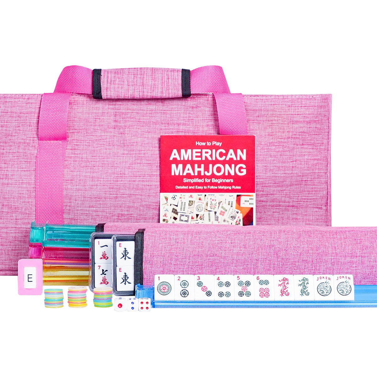 Jongyance American Mahjong tiles set with 166 durable melamine pieces