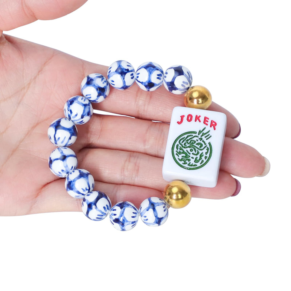 Jongyance center Mahjong tile detail with crisp engraving and durable design.