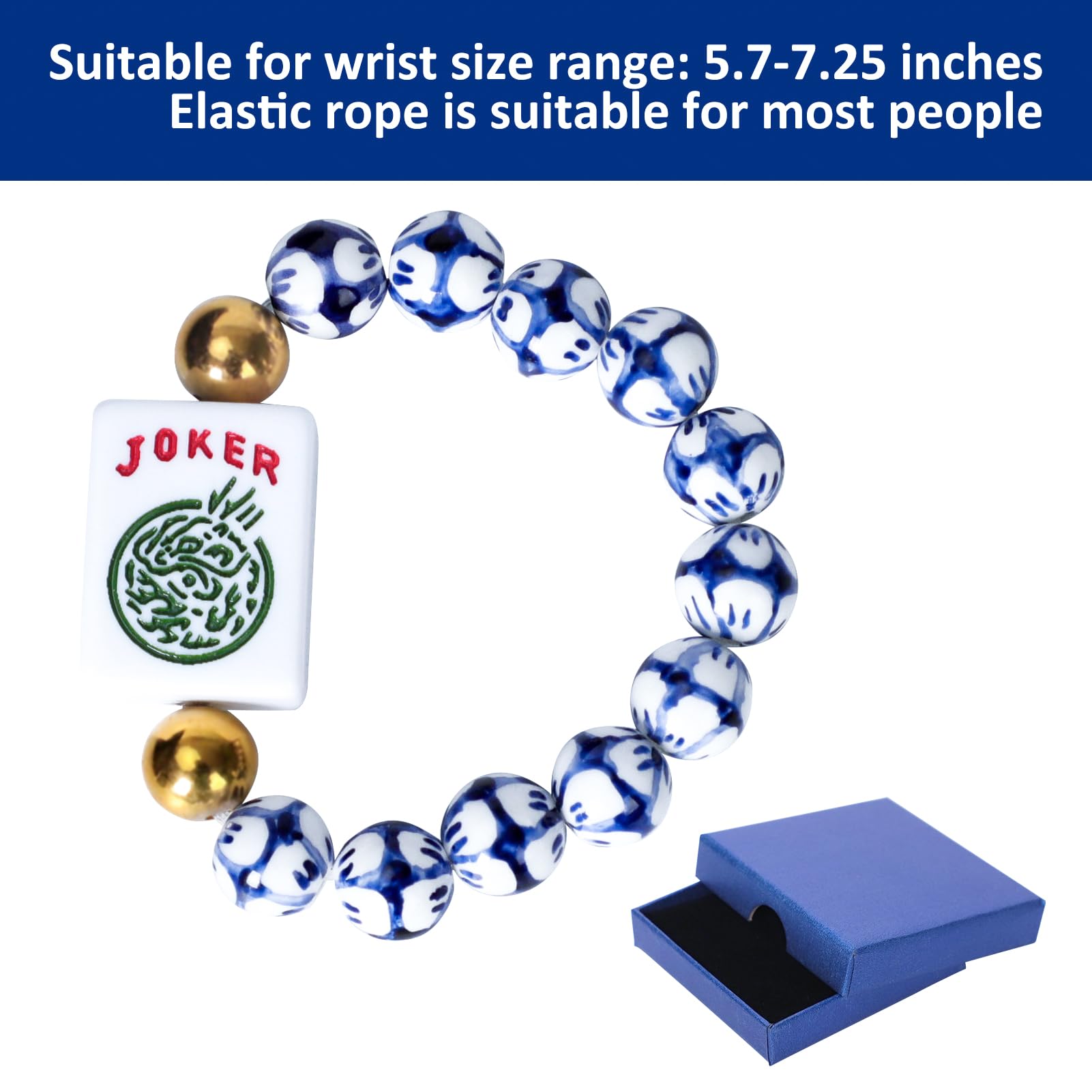 Jongyance elastic wristband close-up shows adjustable, comfortable fit.