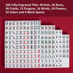Jongyance tiles feature clear engravings for quick recognition