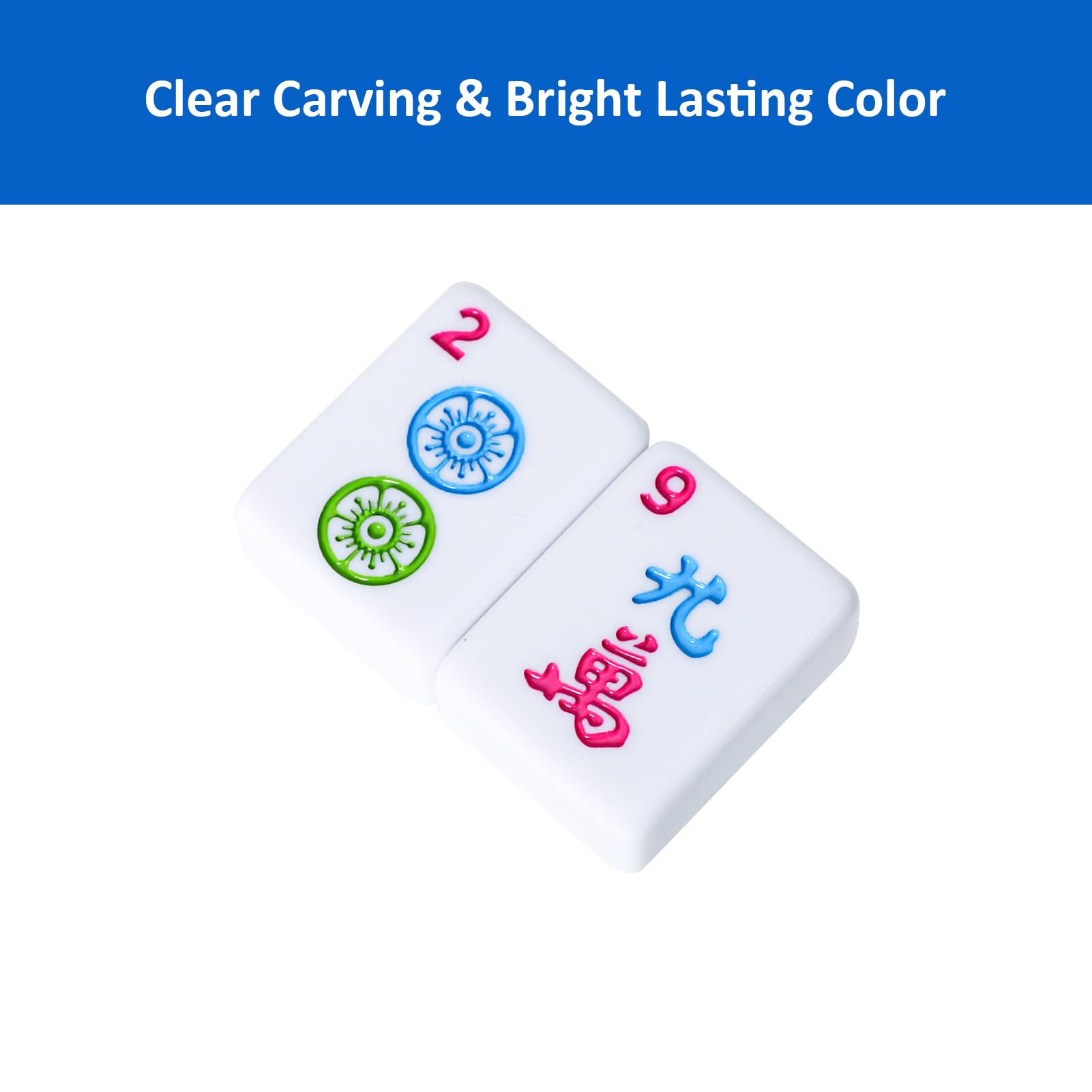 Engraved tile details from Jongyance enhance readability and tile recognition.