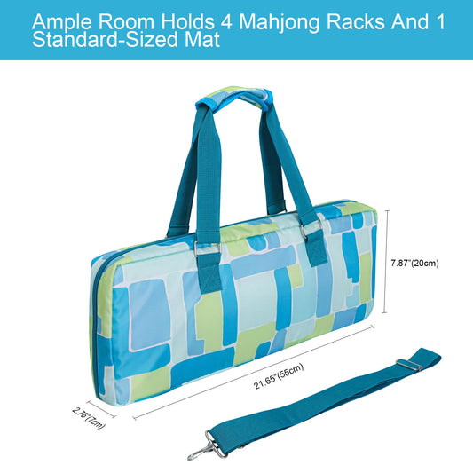 Jongyance bag interior with four compartments for organized racks.