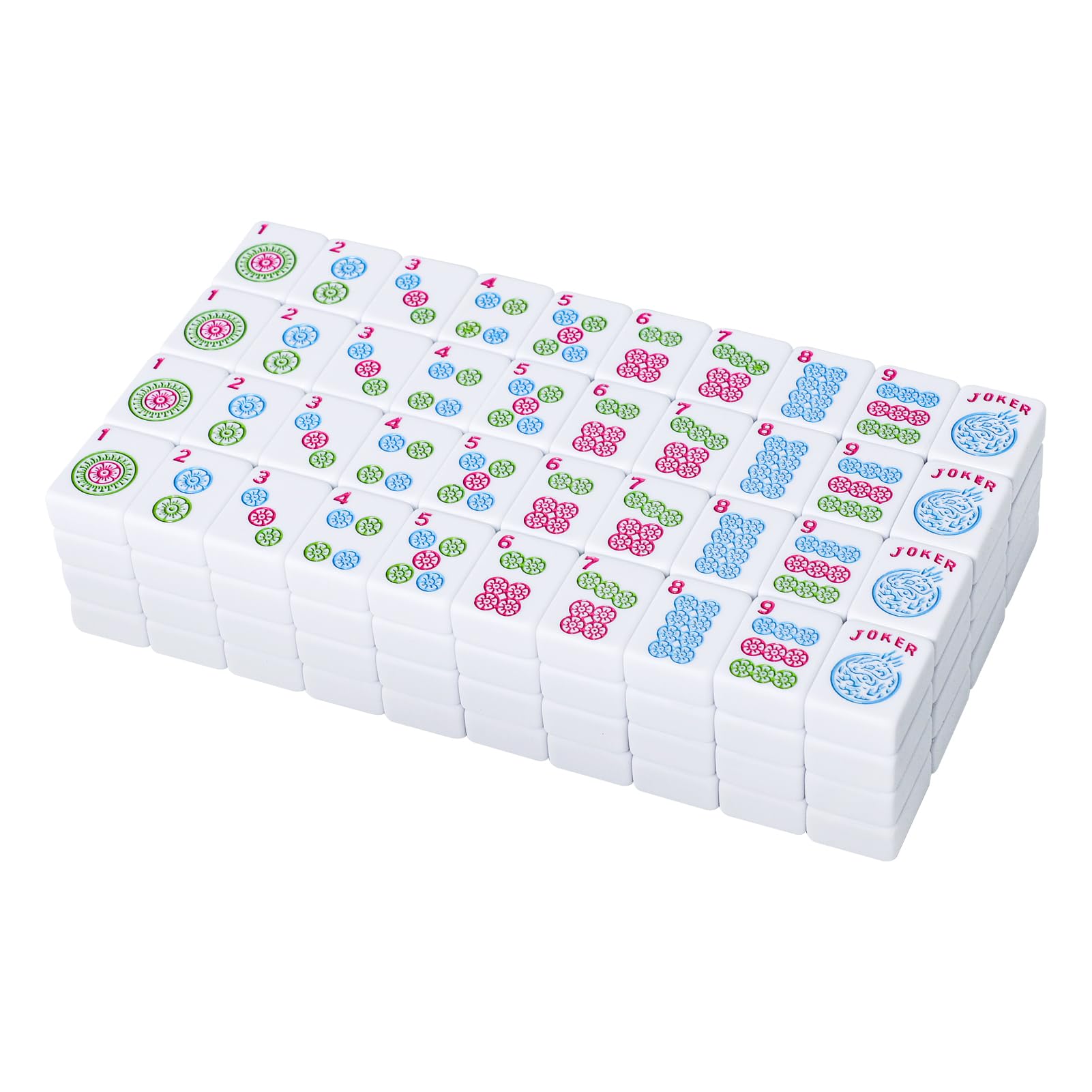 Tiles on a well-lit surface showing color clarity and contrast for easy play.