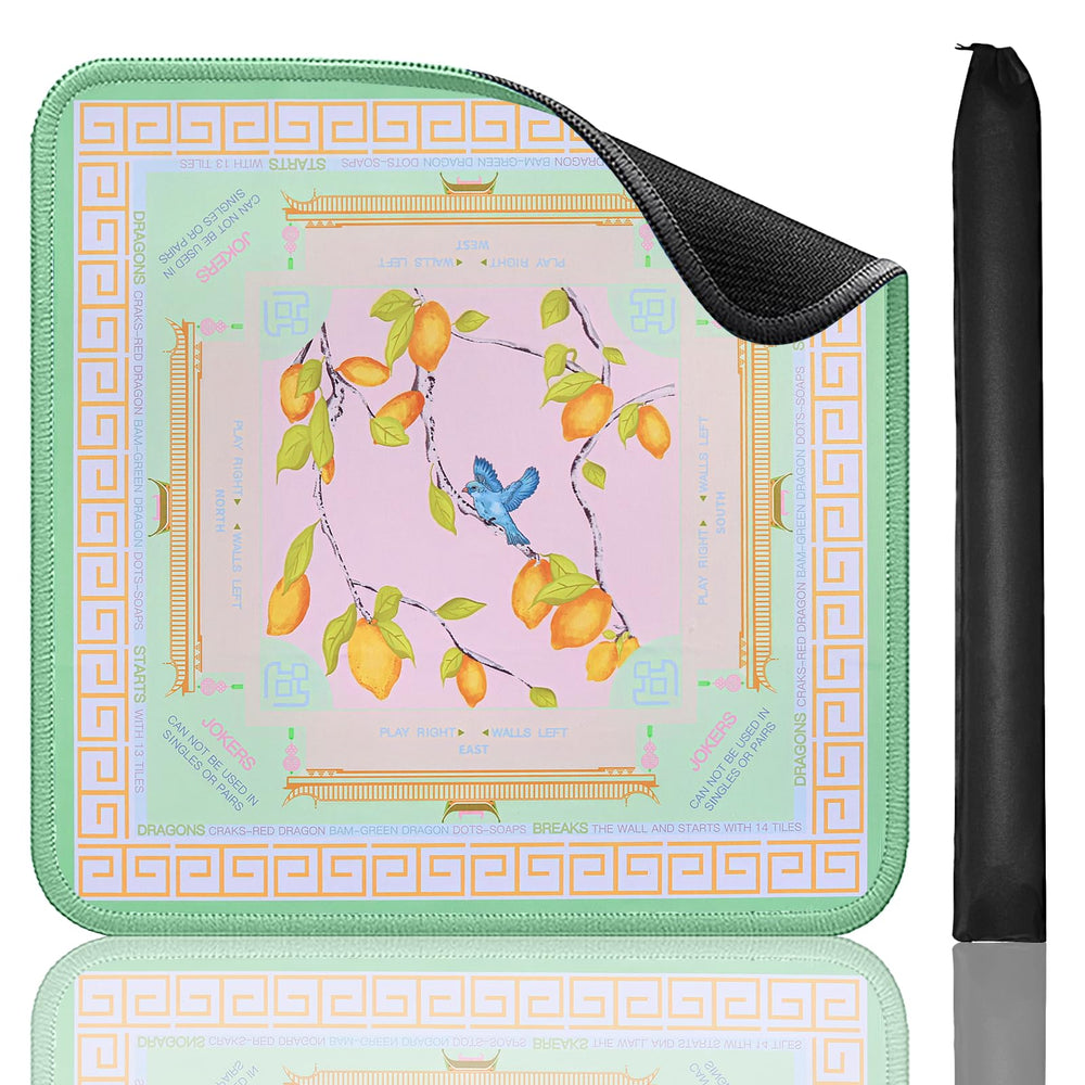 Jongyance Mahjong mat pattern design enhances table aesthetics and focus.