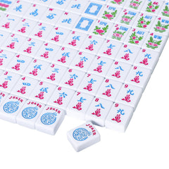 Jongyance 166-tile set includes dots, bams, cracks, dragons, winds, jokers, and blanks.