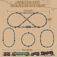Jonrryin interlocking track enables quick, stable oval or figure-8 layouts.