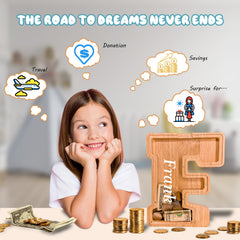 JOOMLAFLY acrylic panel shows savings progress for kids
