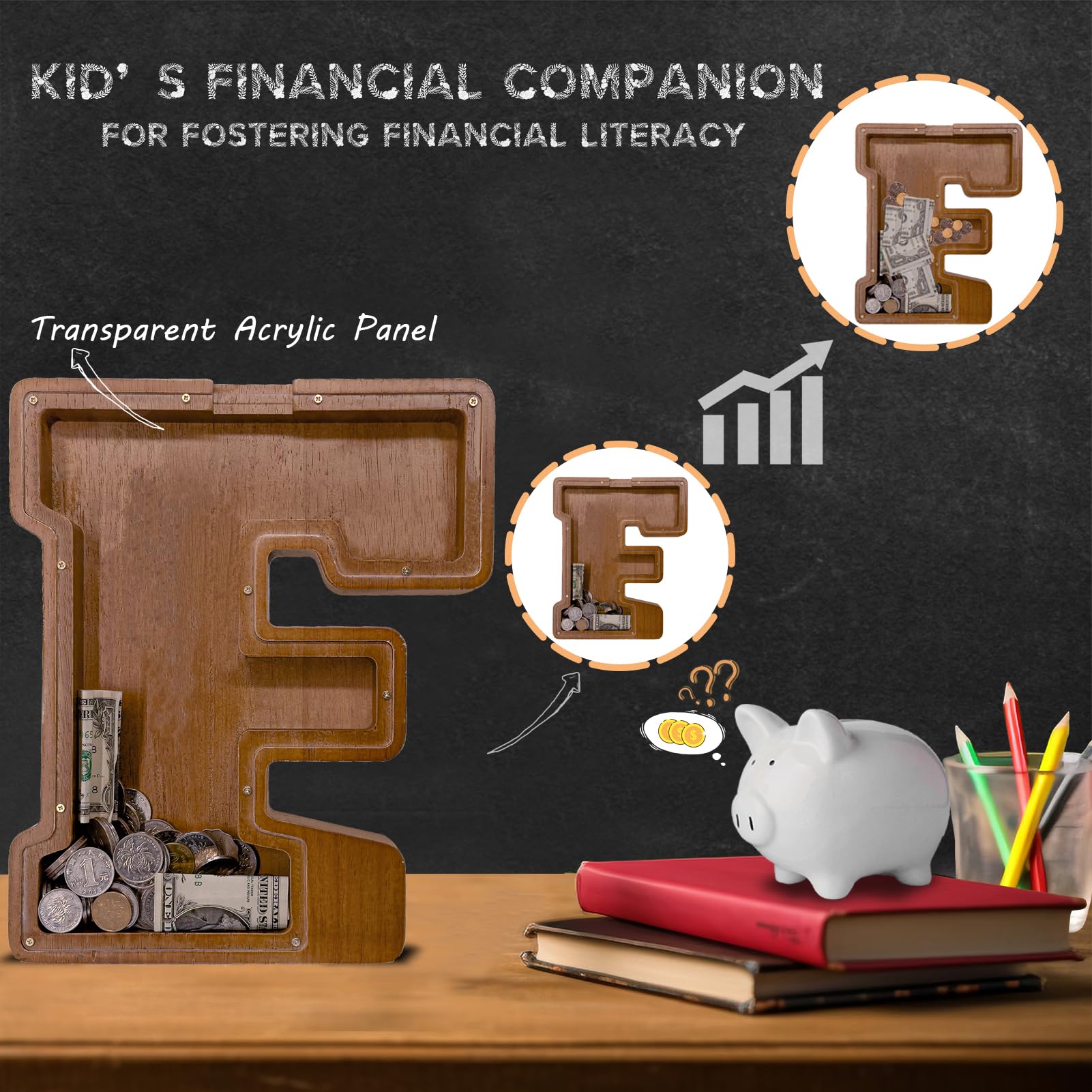 JOOMLAFLY customized engraved piggy bank for a personal gift.